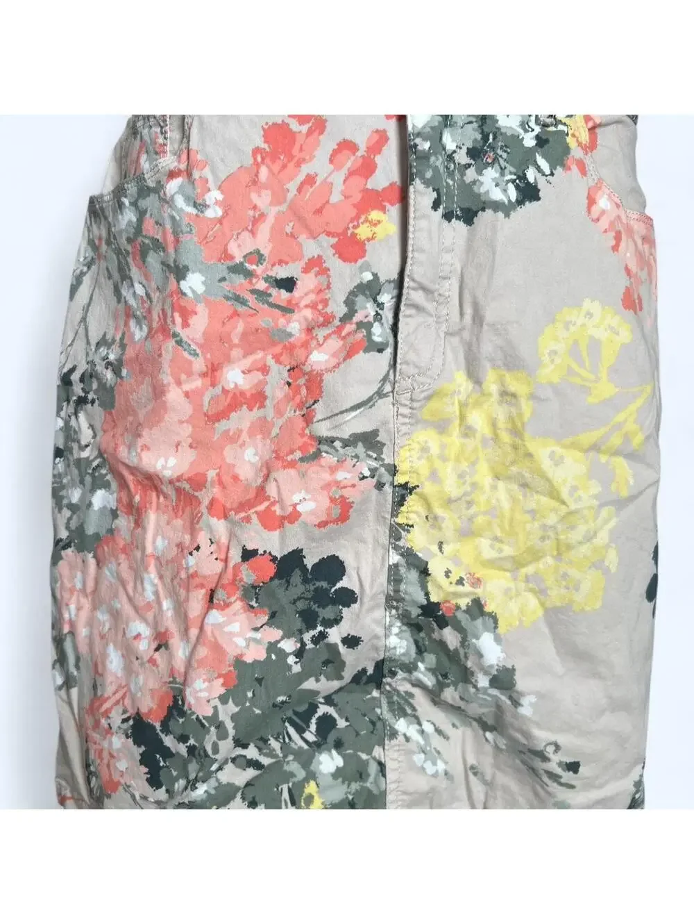 Vintage Y2K Croft & Barrow Floral Skirt With Pockets Size Large